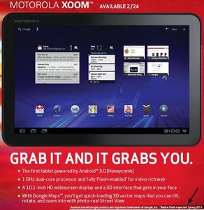 Стартуют продажи Motorola Xoom