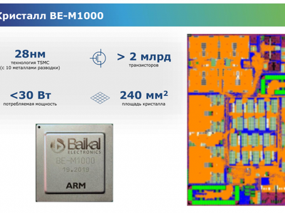 Российский ARM-процессор BE-М1000 от «Байкал Электроникс» представлен официально