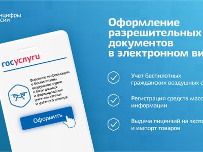 На Госуслугах стало возможно оформить разрешительные документы