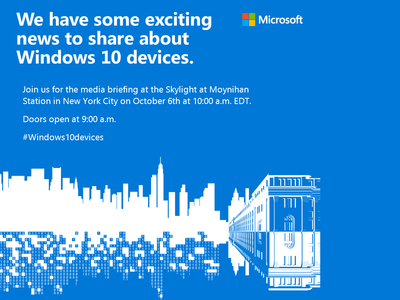 Microsoft представит новые смартфоны и планшеты 6 октября